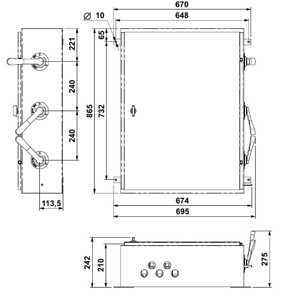 Далее ЩК150-РБ-КТВ (размеры)